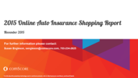 2015 Online Auto Insurance Shopping Report 2015 Online Auto Insurance Shopping Report