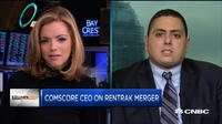 comScore CEO on Rentrak merger on CNBC Squawk on the Street comScore CEO on Rentrak merger on CNBC Squawk on the Street