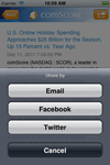 comScore iOS App screenshot comScore iOS App screenshot