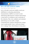 comScore App for Windows Phone screenshot comScore App for Windows Phone screenshot