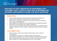 Subscriber Analytix Questions Guide
