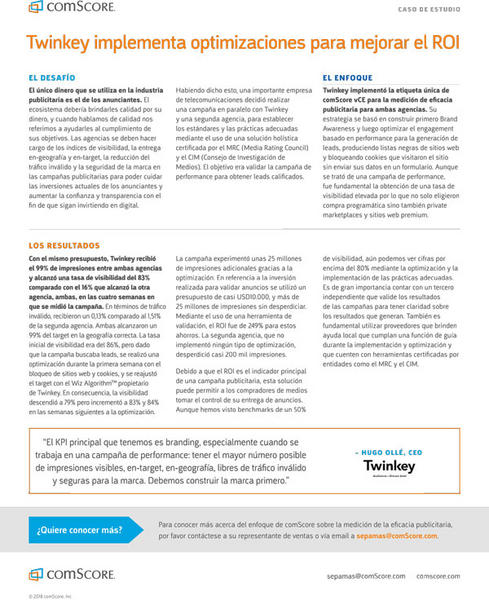 Descargue el Caso de Estudio sobre Twinkey y una empresa de comunicaciones Descargue el Caso de Estudio sobre Twinkey y una empresa de comunicaciones